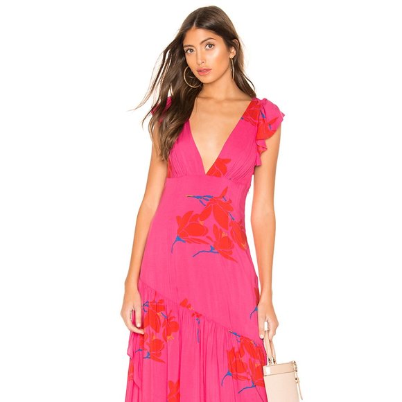Free People Hibiscus She's A Waterfall Maxi Dress - Picture 2 of 4